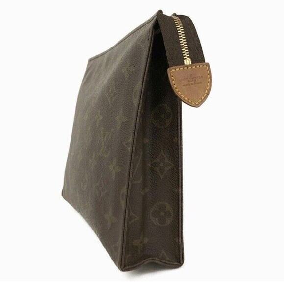 Authentic LV Louis Vuitton Monogram Poche Toilette Cosmetics Zip Pouch Vintage - Picture 3 of 10